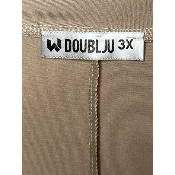 Doublju 3X Brown Dolman Sleeve Tunic Blouse V-Neck Oversized Plus Size Top - Picture 5 of 10